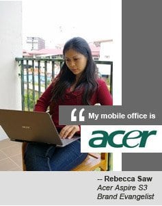 Acer Aspire S3 Brand Evangelist