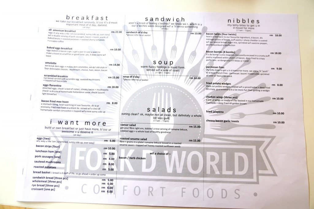 Fork D World Bistro Cafe - damansara perdana BACON