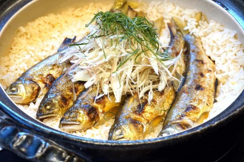 ayu fish dinner with sake - TEN Japanese dining-020