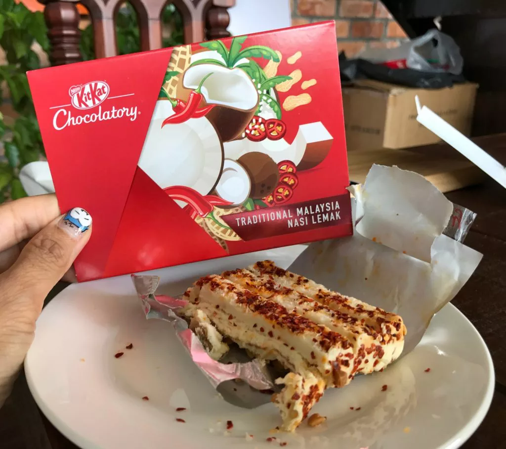 Nasi Lemak Kit Kat And Kit Kat Chocolatory In Mid Valley Rebecca Saw